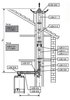 Wyprowadzenie spalin do szachtu, zestaw AZB 616/1 Wyprowadzenie spalin do szachtu, zestaw AZB 616/1