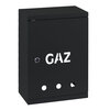 Skrzynka gazowa 35x25x15 cm TB antracytowa na licznik zawór