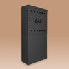 Skrzynka gazowa 60x60x25 cm TB antracytowa w ogrodzeniu z postumentem wolnostojąca